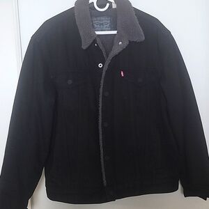 Trucker Denim Jacket Black